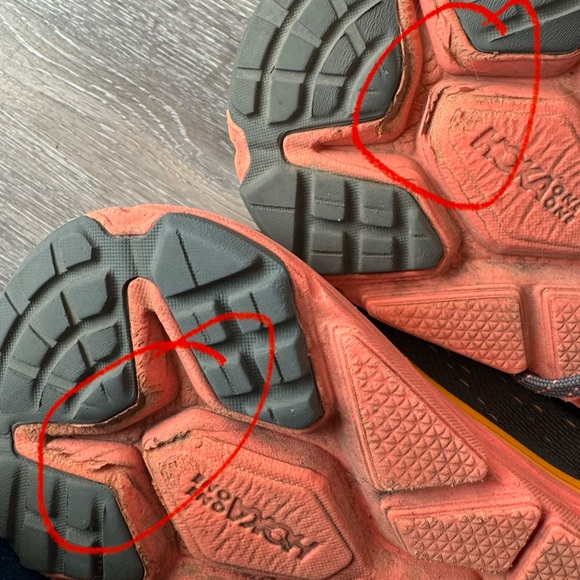 HOKA ONE ONE Women's Challenger ATR 6 Mesh Castlerock Camellia Trainers 8 D US - Picture 12 of 12